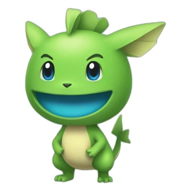 Pokémon Geen And cyan sticker