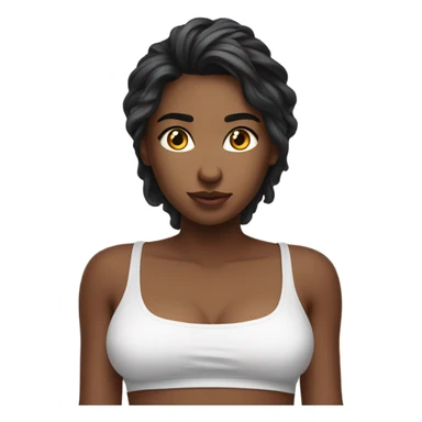 A beautiful girl in a croc top fighting with her boyfriend  sticker