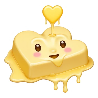 butter with yellow heart sticker