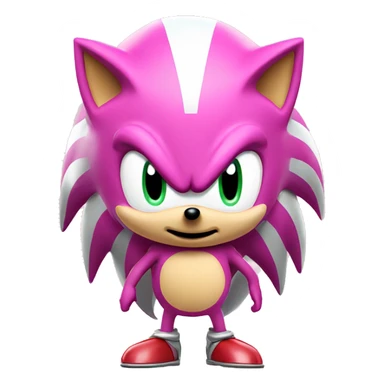 pink sonic the hedgehog sticker