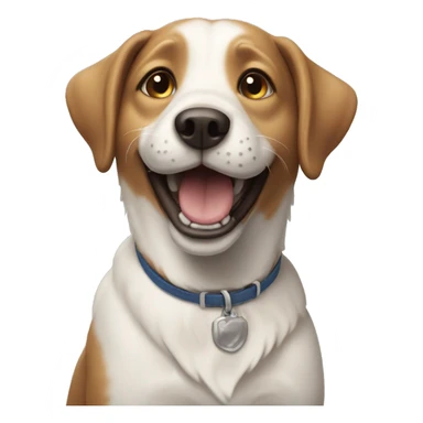 happy dog sticker