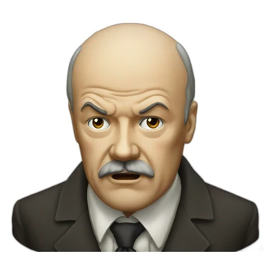 Lenin in shock sticker