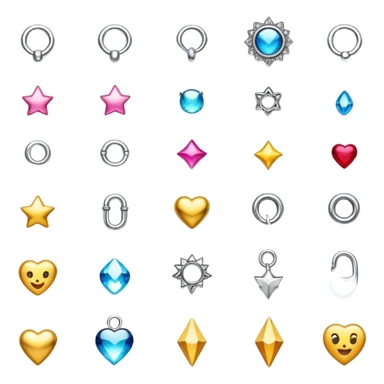 piercing jewelry  sticker