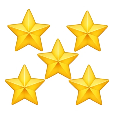 yellow stars twinkling sticker
