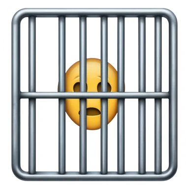 Prison bars sticker