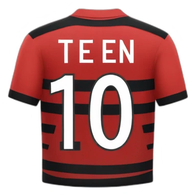 Flamengo number ten shirt backwards sticker