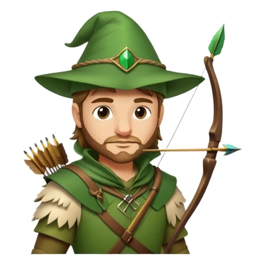 Robin Hood character sticker