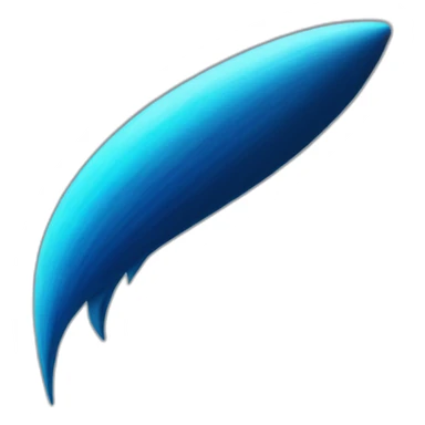 a comet with it's blue tail sticker