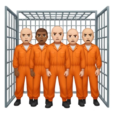 guys in prison angry sticker