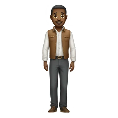 A guy wearing a very wide pair of pants sticker