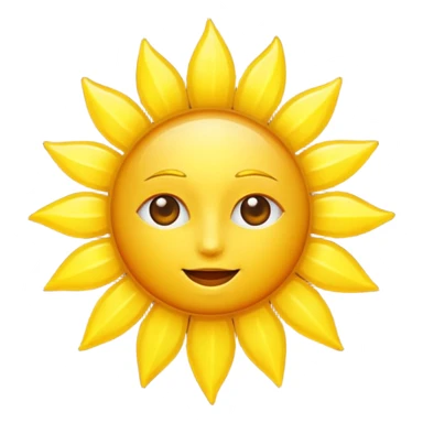 sun, witout any face sticker