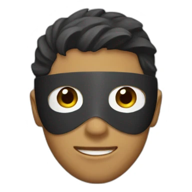 a masked boy sticker