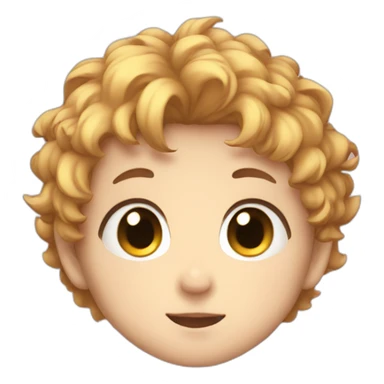 Anime cute baby boy sticker