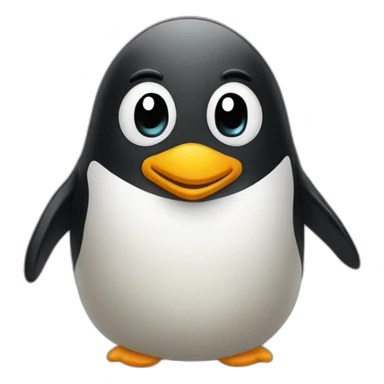 Chat sur pinguin sticker