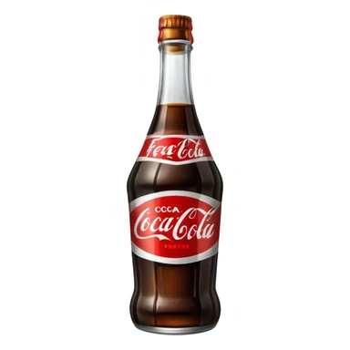 Vaso con forma de botella que contenga dentro fernet con coca cola sticker