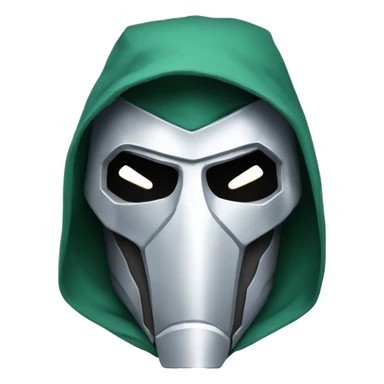 doctor doom mask blue sticker