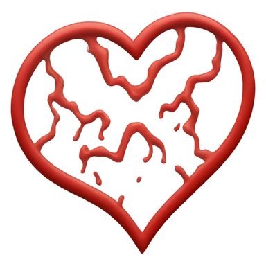 red heart beating sticker