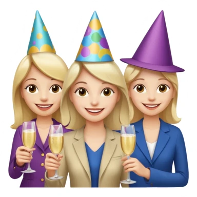 I want an emoji of a lady saying saying hello to a platform group with smiles on her face sticker