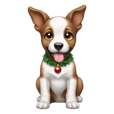 Christmas puppy sticker