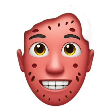 Watermelon face sticker