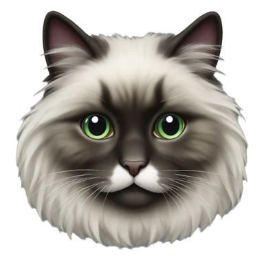neva masquerade fluffy cat sticker