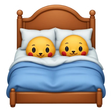 Two bugs sleeping in bed together sticker