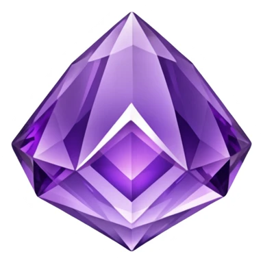 A purple amethyst crystal with shimmering facets.

































































 sticker