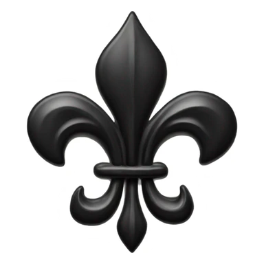 black fleur de lis sticker