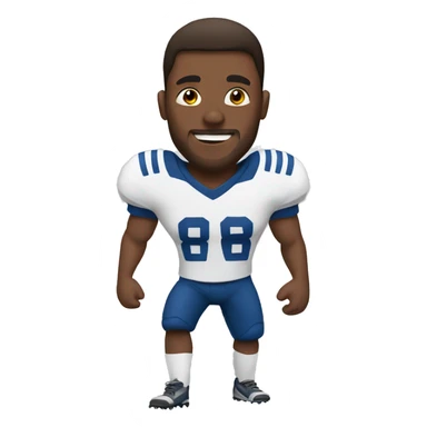 Make a Guy who is playing football sticker