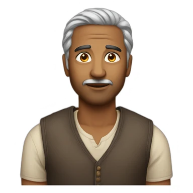 Indian man with no rizz sticker