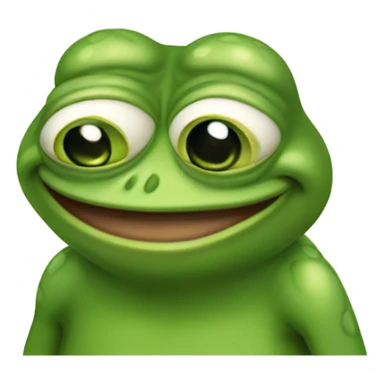 Pepe the frog from the meme sticker
