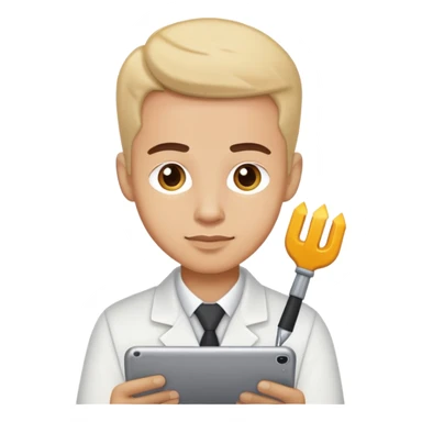 Hervé at work sticker