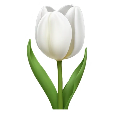 white tulip sticker