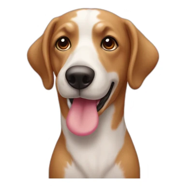 Chien qui mange un donuts sticker