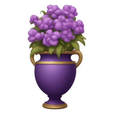 Purple urn sticker