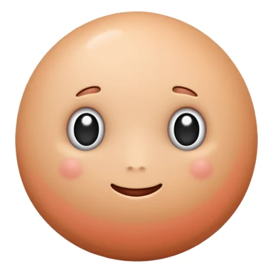 Realistic penis with no face and round balls sticker