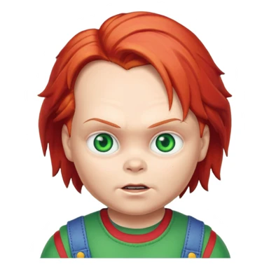 Pink roseUn emojin de chuky sticker