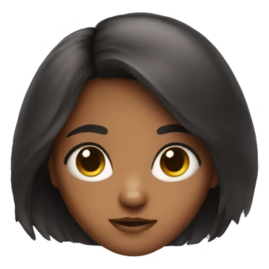 Small girl with cute cat eyes  sticker