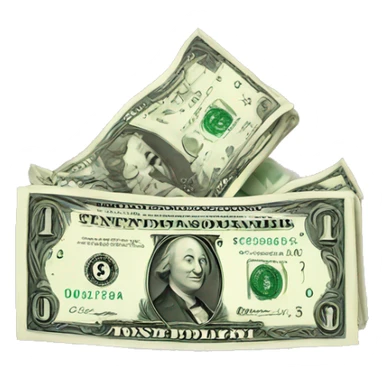 single dollar money icon sticker