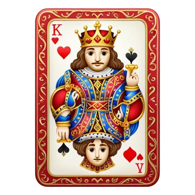 KING Of hearts sticker