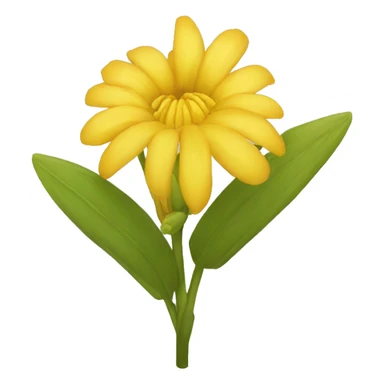 cempazuchitl yellow flower sticker