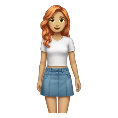 femboy wearing skirt sticker