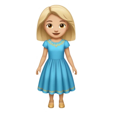 ligth girl full body sticker