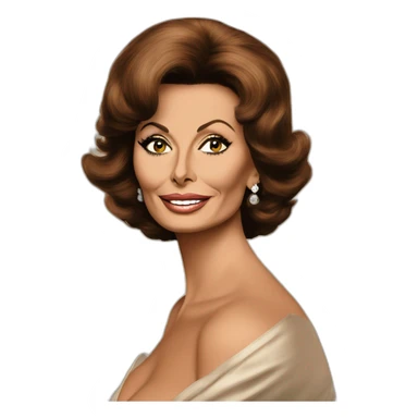 sophia loren sticker