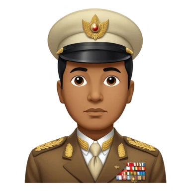 ​Cinematic Realistic Portrait of Sukarno, depicted in a lifelike, realistic style based on his iconic portrait, showcasing his thoughtful, charismatic expression in period attire, rendered with detailed textures and warm, evocative lighting that captures his pioneering spirit and national pride, sticker