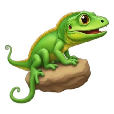 lagarto que muda de cor sticker