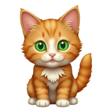 Ginger tabby kitten sticker