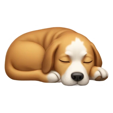 Sleeping dog that’s doing the chill guy meme sticker