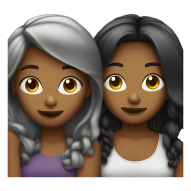 2 girls at a concert sticker