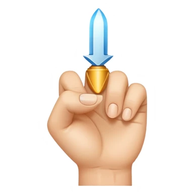 Hand which finger is points in front sticker